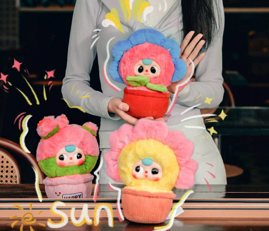Baby Three A Pot of Little Flowers Plush Dolls